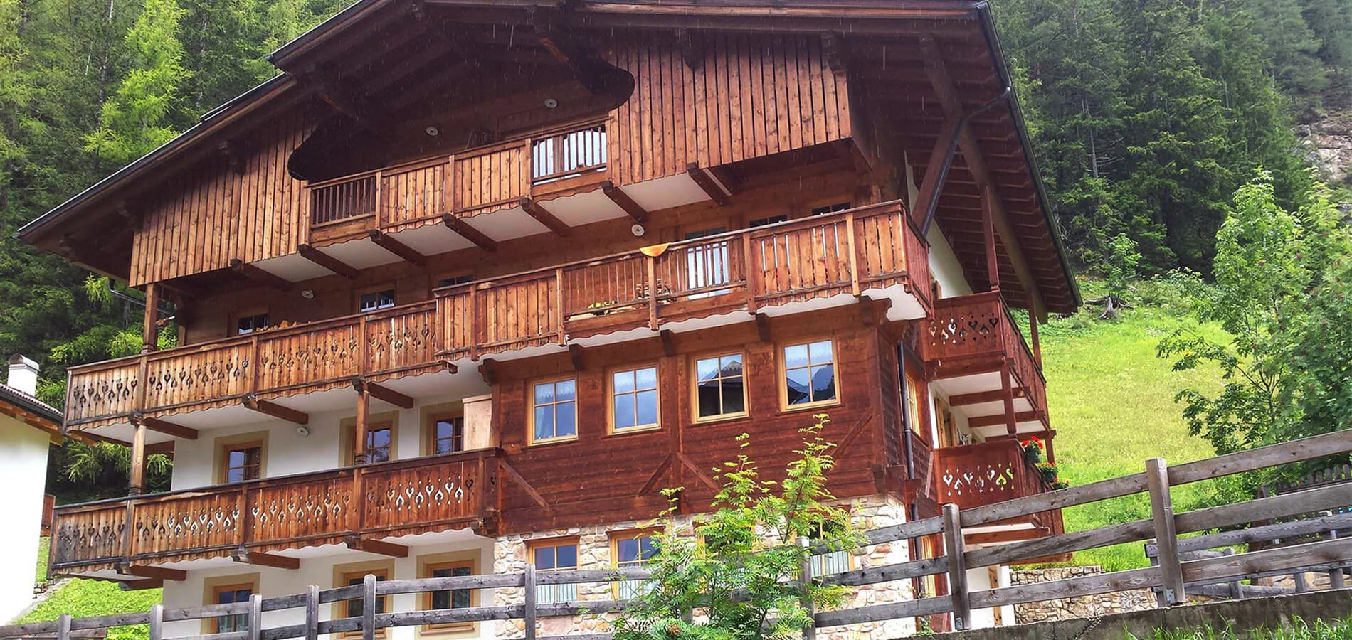 Esterno dello chalet pubblicato dal sito nella sezione vacanze in appartamento